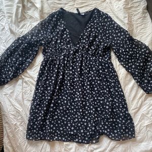 H&M Divided Floral Babydoll A-Line Dress